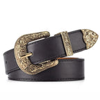 Vintage Belt Etched Ornate Retro Buckle
