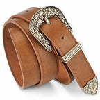 Vintage Belt Etched Ornate Retro Buckle