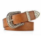 Vintage Belt Etched Ornate Retro Buckle