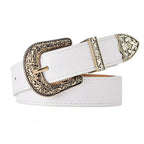 Vintage Belt Etched Ornate Retro Buckle