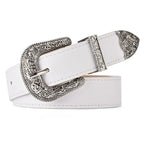 Vintage Belt Etched Ornate Retro Buckle