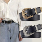 Vintage Belt Etched Ornate Retro Buckle
