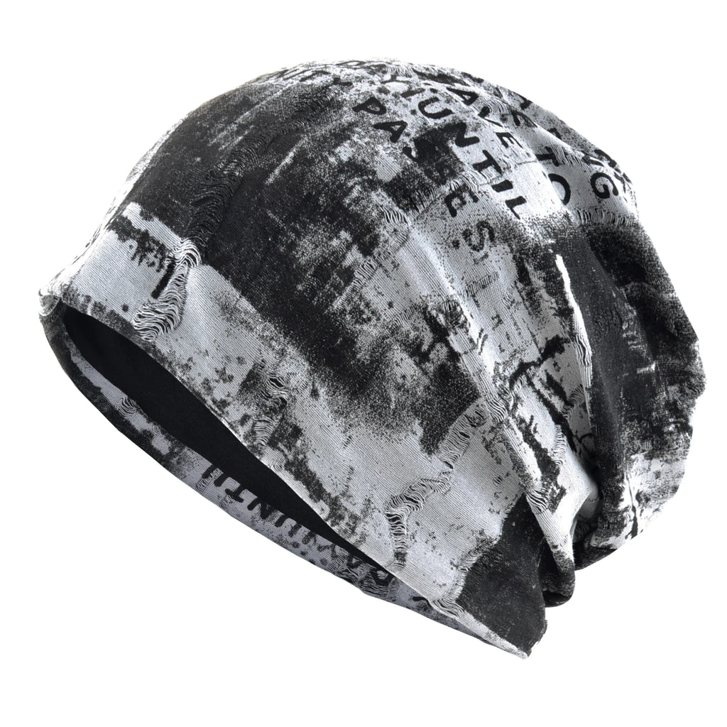 Vintage Beanie Grunge Distressed Streetwear Design