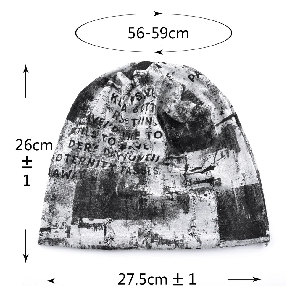 Vintage Beanie Grunge Distressed Streetwear Design