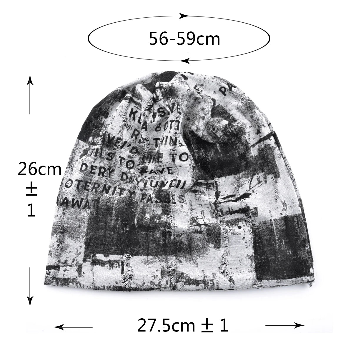 Vintage Beanie Grunge Distressed Streetwear Design