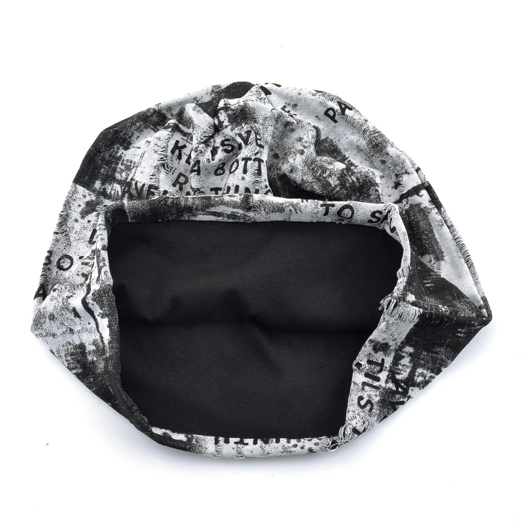 Vintage Beanie Grunge Distressed Streetwear Design