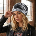 Vintage Beanie Grunge Distressed Streetwear Design
