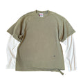 Vintage Slight Distressed Double Layer 2-in-1 Retro Heavy T-Shirt