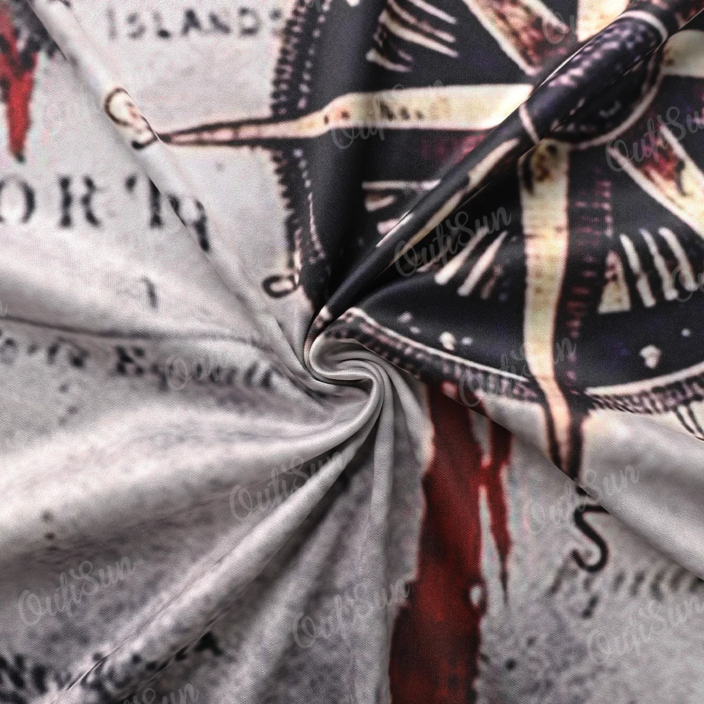 Vintage T-shirt Printed Nautical Sailing Ocean Sea Streetwear