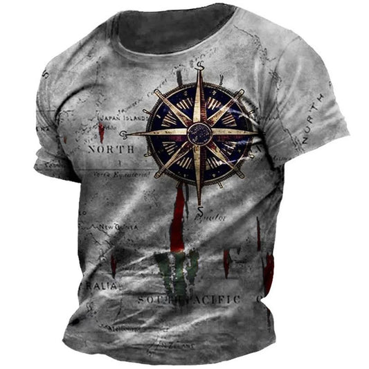 Vintage T-shirt Printed Nautical Sailing Ocean Sea Streetwear Summer-Keep Melbourne Marvellous Official Store