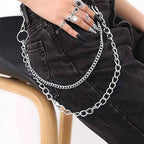 Wallet Chain Punk Metal Layered Jeans Waist Keychain