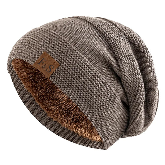 Warm Slouchy Beanie Baggy Hat Velvet-Lined Winter Skully-Keep Melbourne Marvellous Official Store