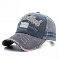 Washed Vintage Denim Trucker Baseball Cap Unisex