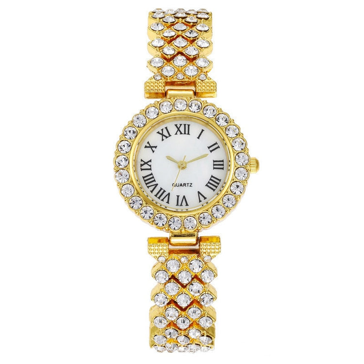 Watch Bracelet Matching Set Classic Diamond-Encrusted With Steel Band-Keep Melbourne Marvellous Official Store