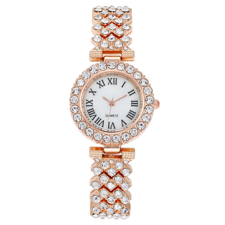 Watch Bracelet Matching Set Classic Diamond-Encrusted With Steel Band-Keep Melbourne Marvellous Official Store