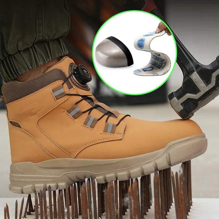 Waterproof Safety Boots PPE Steel Toe Work Boots Anti-Smash Stab-Resistant