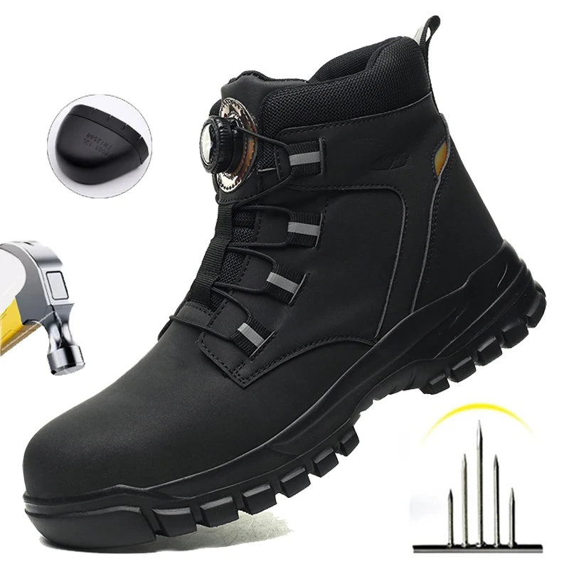 Waterproof Safety Boots PPE Steel Toe Work Boots Anti-Smash Stab-Resistant-Keep Melbourne Marvellous Official Store