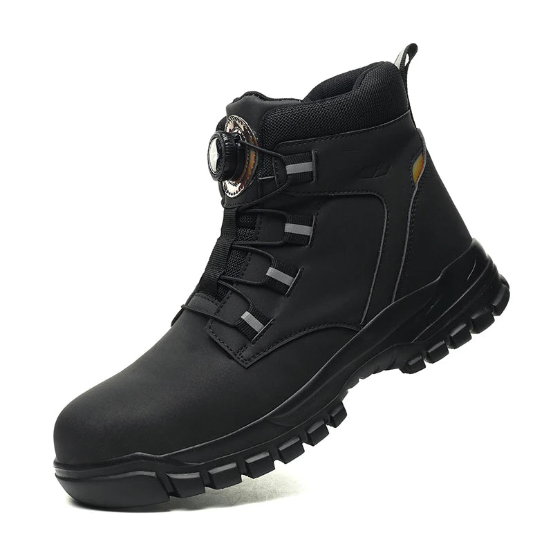 Waterproof Safety Boots PPE Steel Toe Work Boots Anti-Smash Stab-Resistant