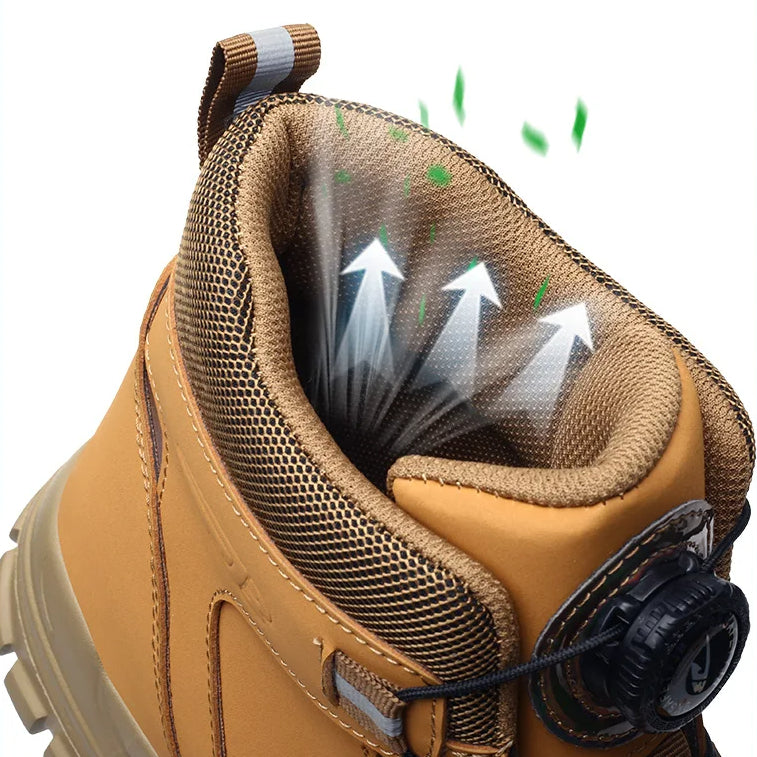 Waterproof Safety Boots PPE Steel Toe Work Boots Anti-Smash Stab-Resistant