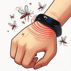 Wearable Mosquito Guard Repellent Wristband Ultrasonic Mozzie Shield