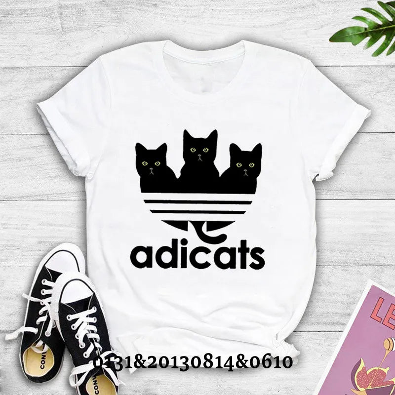 Cats T-shirt Funny Printed Tee