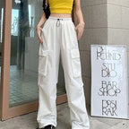 Loose Fit Cargo Baggy Pants With Cuffs Women's