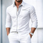 Men's Long Sleeve Shirt Smart Casual Date Night Outfit