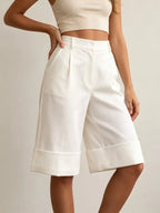 Wide Leg Capri Pants Women's