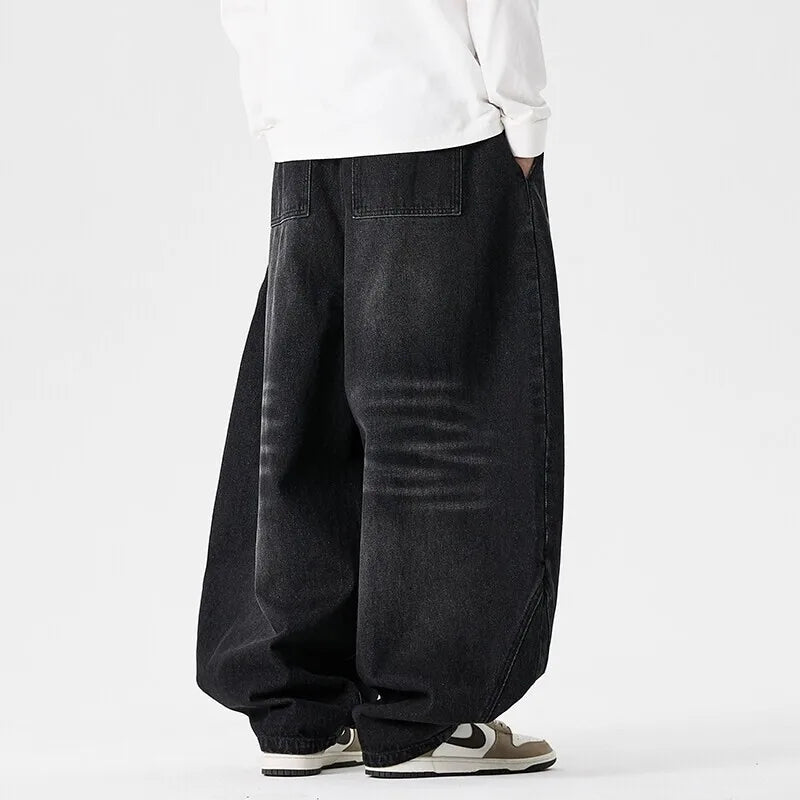 Wide Baggy Denim Jeans Barrel Leg Oversized