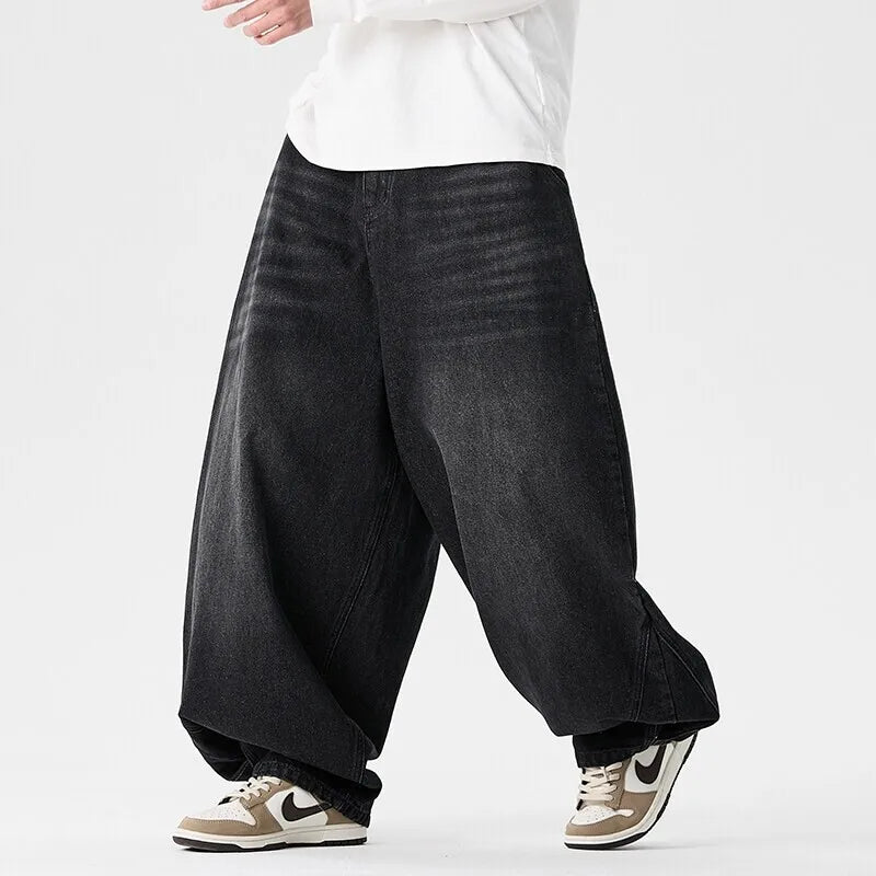 Wide Baggy Denim Jeans Barrel Leg Oversized