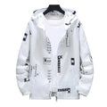 Windbreaker Jacket Hoodie Raincoat Print Lettering