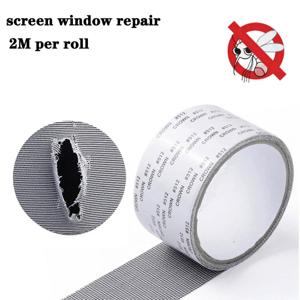 Window Flyscreen Holes Repair Tape Stop Flies Mosquitoes Mesh Patch