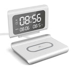Wireless Phone Fast Charger Dock and Digital Alarm Clock