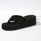 Women's Platform Lightweight Wedges Flip Flops Shoes