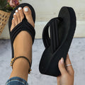 Women's Platform Lightweight Wedges Flip Flops Shoes