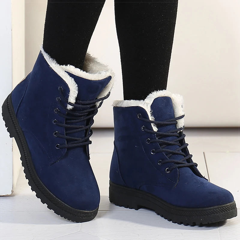 Women's Plush Fur Ankle Boots