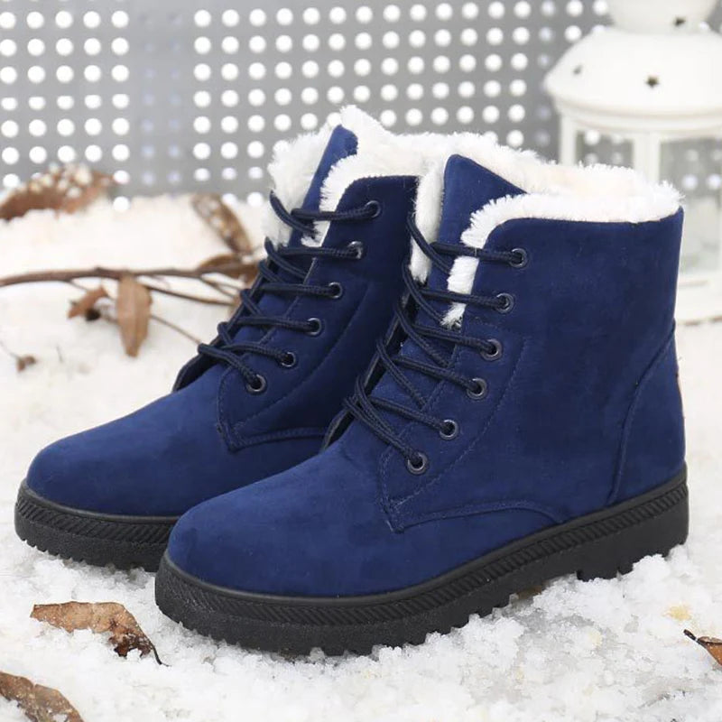 Women's Plush Fur Ankle Boots
