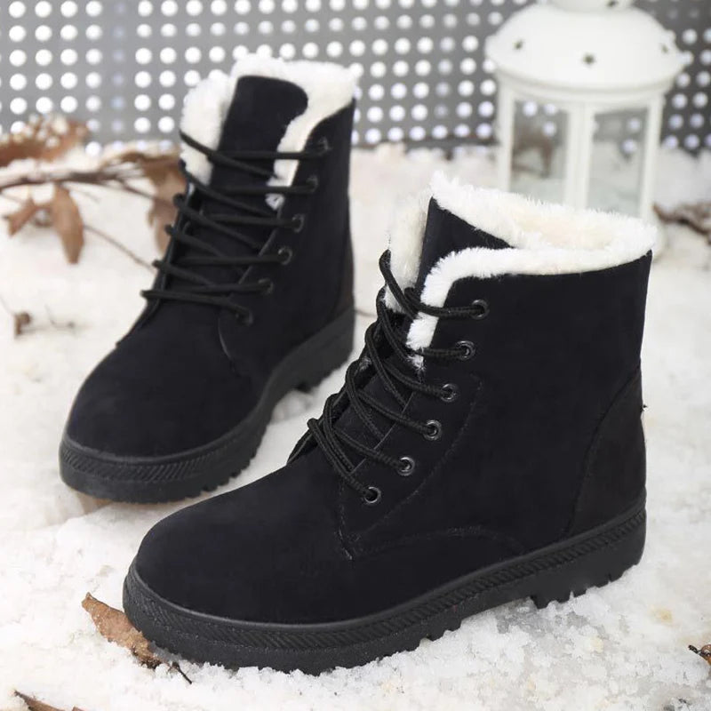 Women's Plush Fur Ankle Boots