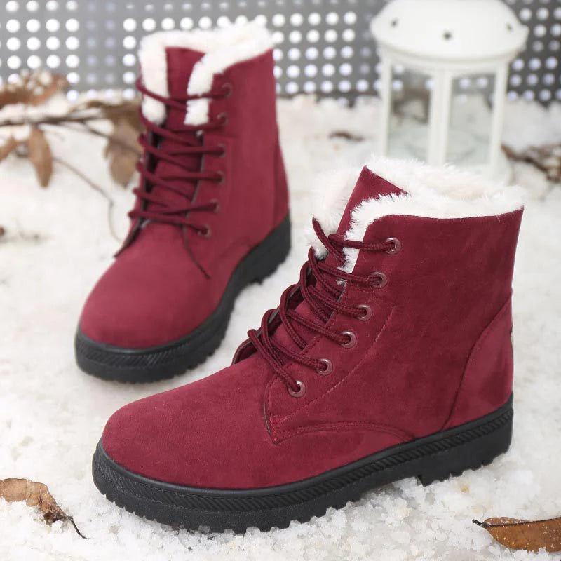Women's Plush Fur Ankle Boots