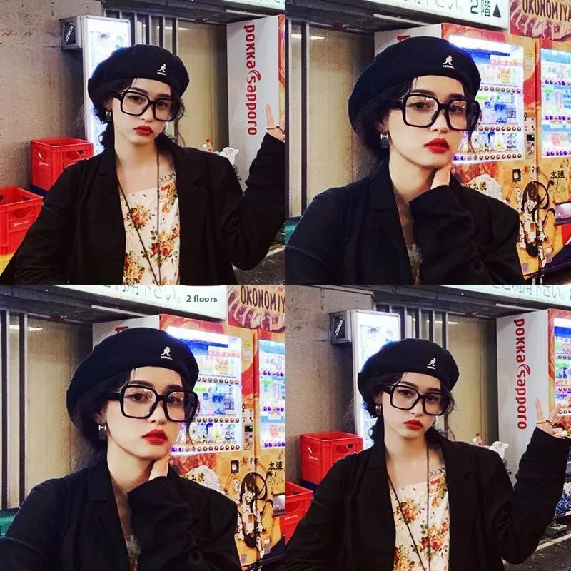 Women's Kangaroo Beret Retro British Artist Painter's Cap