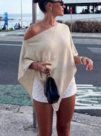 Women's Off-Shoulder Beach Cover-Up Summer Top