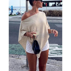 Women's Off-Shoulder Beach Cover-Up Summer Top