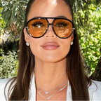 Women's Oversized Oval Punk Pilot Large Sunglasses