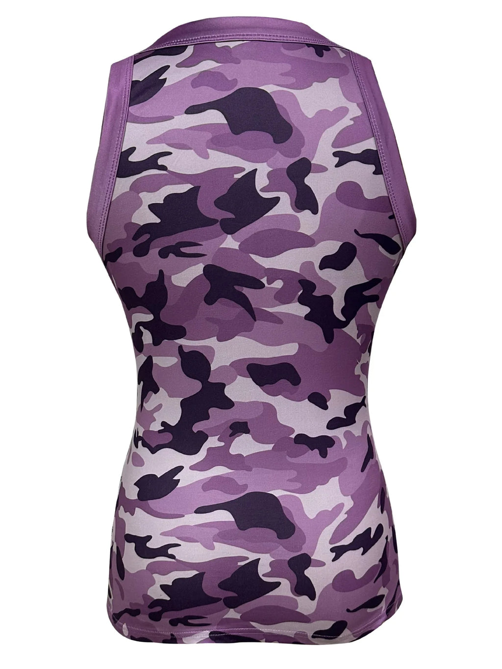 Women's Camo Ribbed Tank Top Stretchy Top