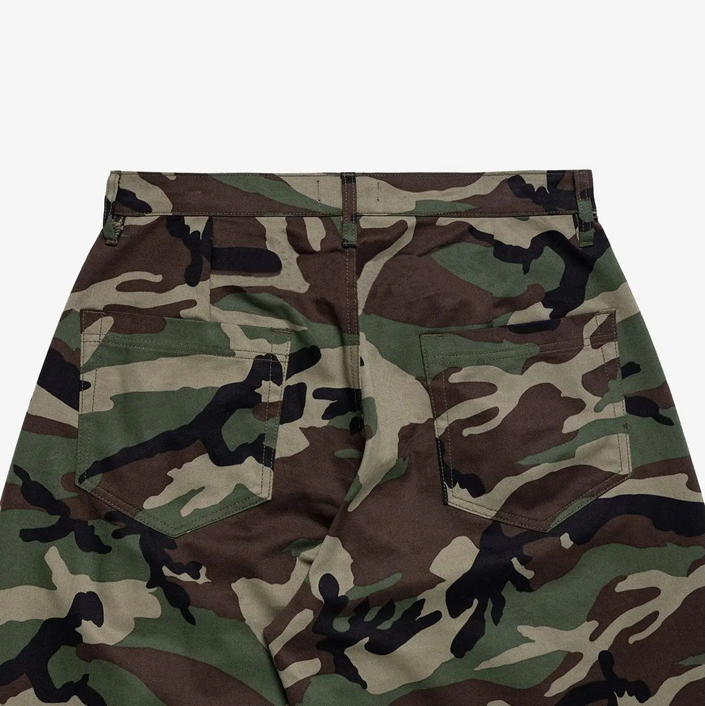 Women's Camo Ultra Baggy Extra Long Shorts Loose Capri Pants