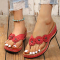 Flower Sandals Flip Flops Women's