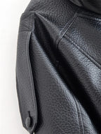 Women's Biker Jacket Faux Leather Motorcycle High Collar