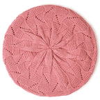 Women's Plain Knit Beret French Artist Hat Thin Acrylic Beanie