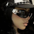 Wrap Hollywood Star Sunglasses Punk Rebel Rocker Y2K