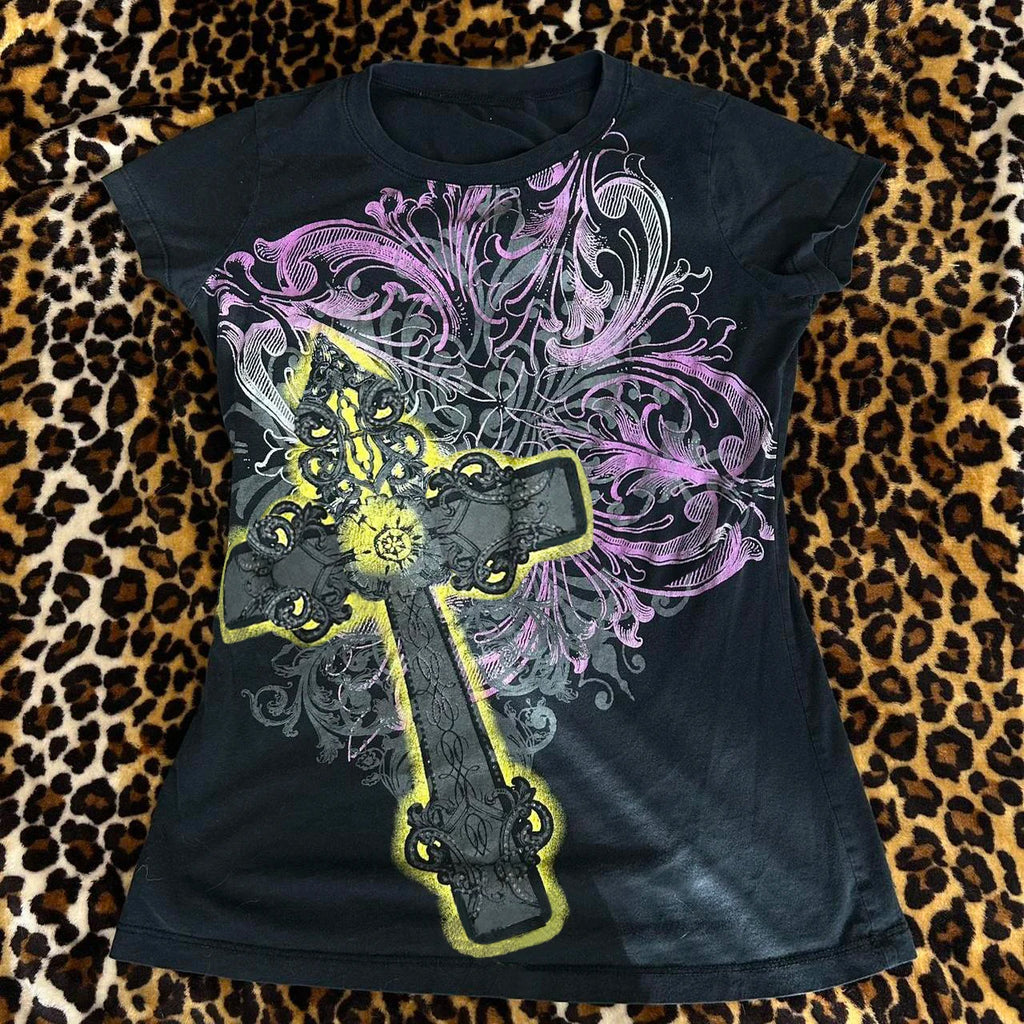 Y2K Grunge Cyber Mall Emo Goth Long Sleeve T-shirt Graphic Print